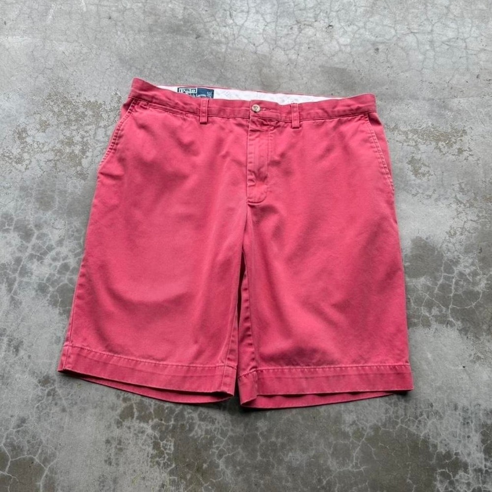 Vintage 90's polo Ralph Lauren red chino classic shorts  Size tagged 35